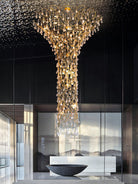 Tree Branch Staircase Chandelier - ∅ 59″ x H 141.7″ / Dia 150cm x H 360cmBrasssuitable for spaces over 12 feet（Weight over 300 lbs ）Blushlighting