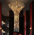 Tree Branch Staircase Chandelier - ∅ 59″ x H 141.7″ / Dia 150cm x H 360cmBrasssuitable for spaces over 12 feet（Weight over 300 lbs ）Blushlighting