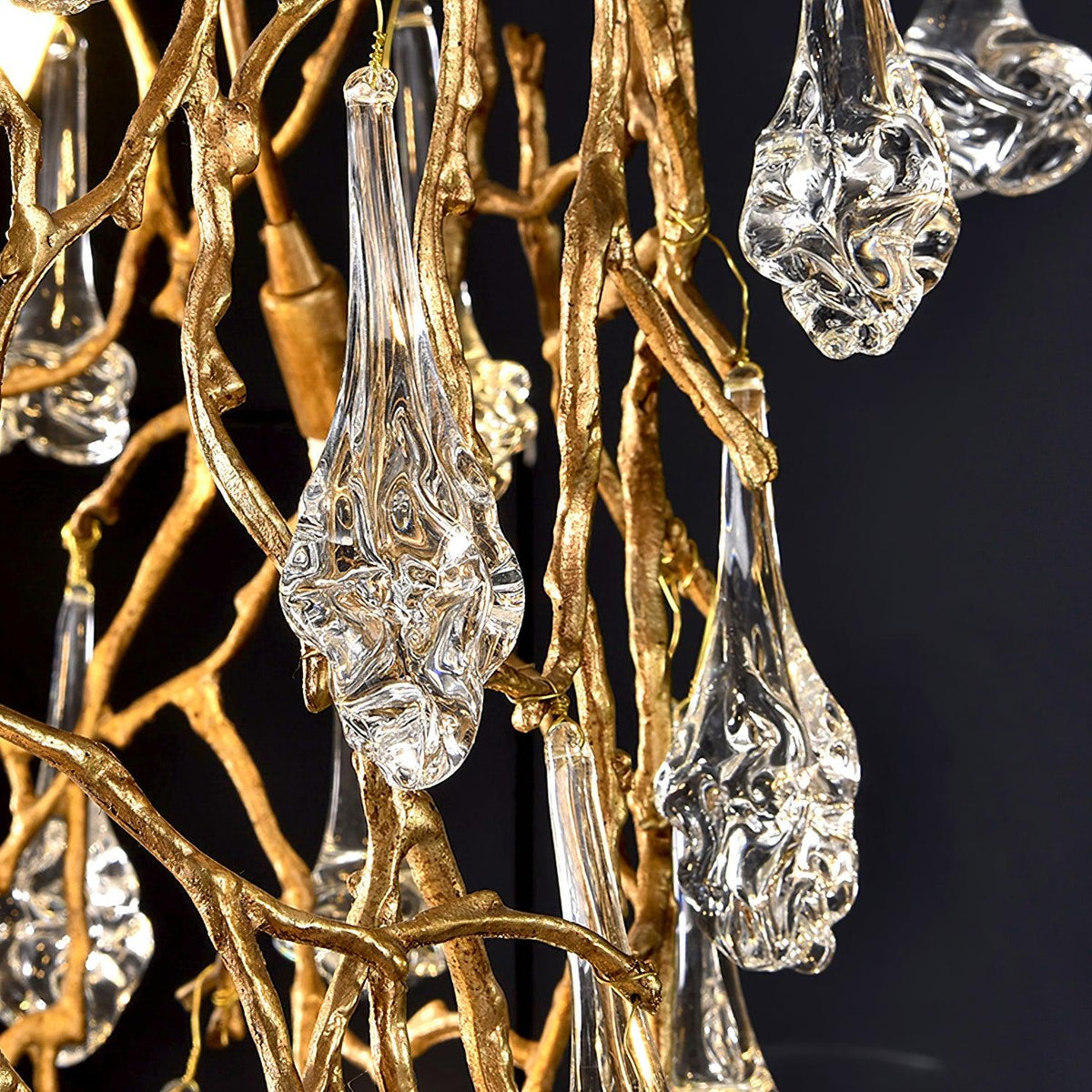 Tree Branch Staircase Chandelier - ∅ 59″ x H 141.7″ / Dia 150cm x H 360cmBrasssuitable for spaces over 12 feet（Weight over 300 lbs ）Blushlighting