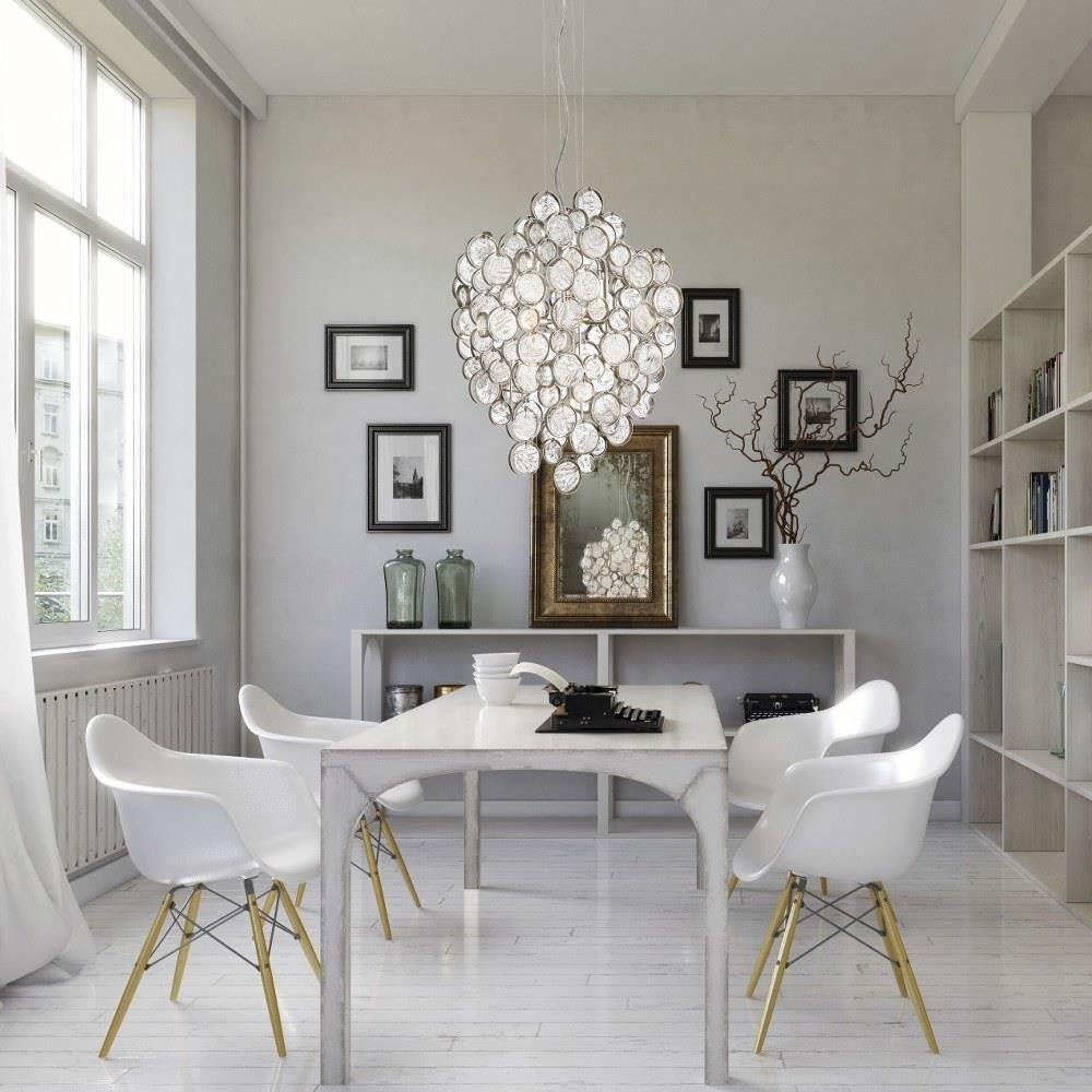 Trento Clustered Glass Pendant - ChromeBlushlighting