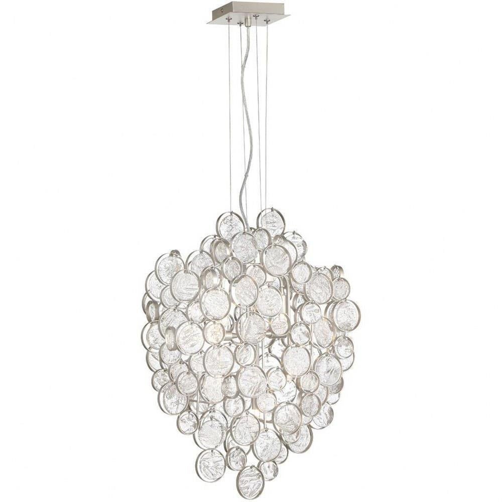 Trento Clustered Glass Pendant - ChromeBlushlighting