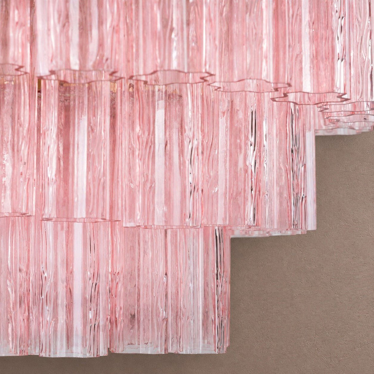 Treviso Tiered Chandelier - Pink28"Blushlighting