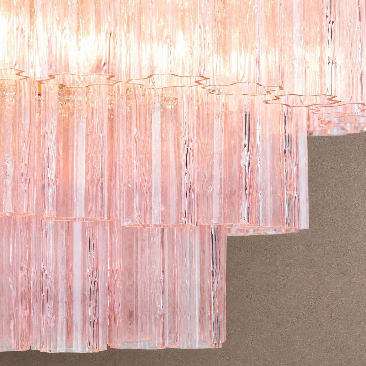 Treviso Tiered Chandelier - Pink28"Blushlighting