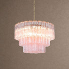 Treviso Tiered Chandelier - Pink28"Blushlighting