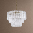 Treviso Tiered Chandelier - Clear28"Blushlighting