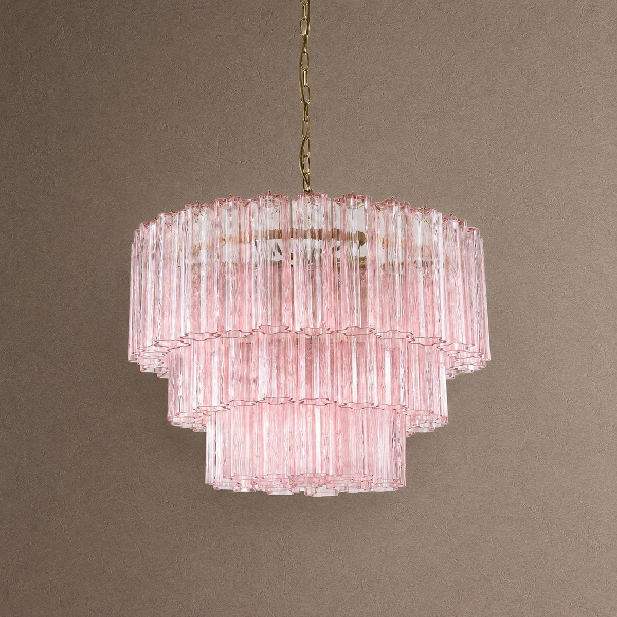 Treviso Tiered Chandelier - Pink28"Blushlighting