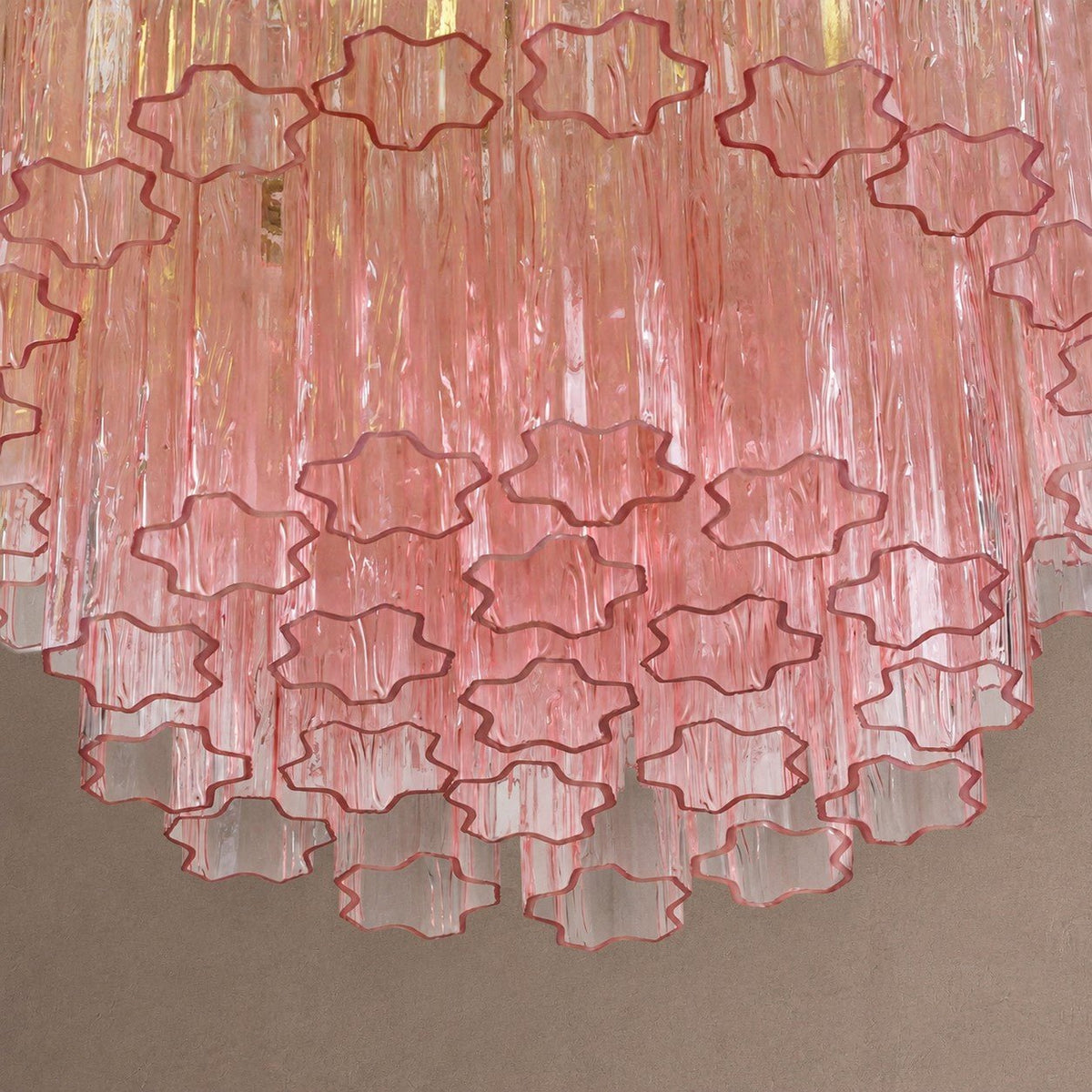 Treviso Tiered Chandelier - Pink28"Blushlighting