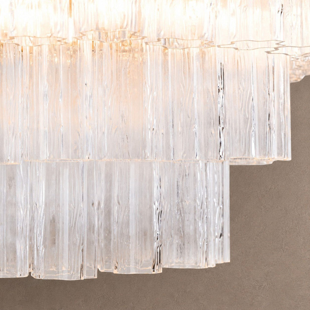 Treviso Tiered Chandelier - Clear28"Blushlighting