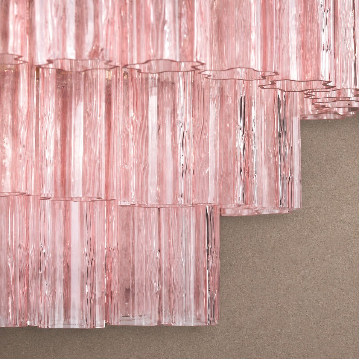 Treviso Tiered Chandelier - Pink28"Blushlighting