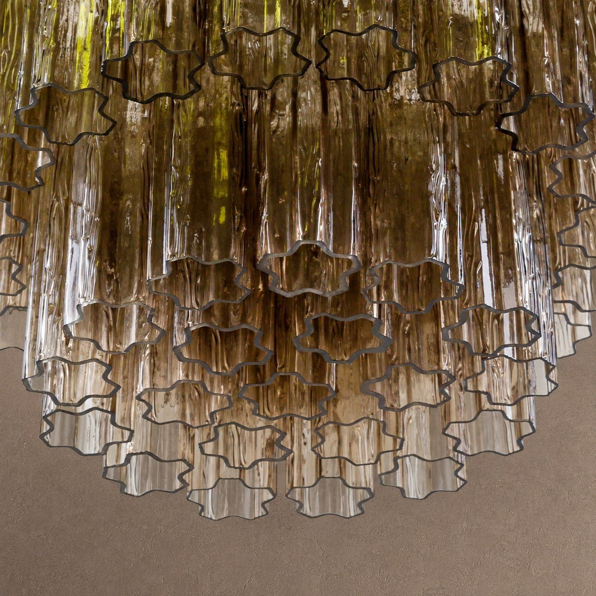 Treviso Tiered Chandelier - Smoked Quartz28"Blushlighting
