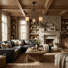 Trillium Alabaster Chandelier - Φ 15.7″ × H 8.7″Brushed NickelBlushlighting