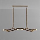 Tryst Chandelier - 6 lights L 80.7″ x W 44.1″ x H 17.7″Antique BrassBlushlighting
