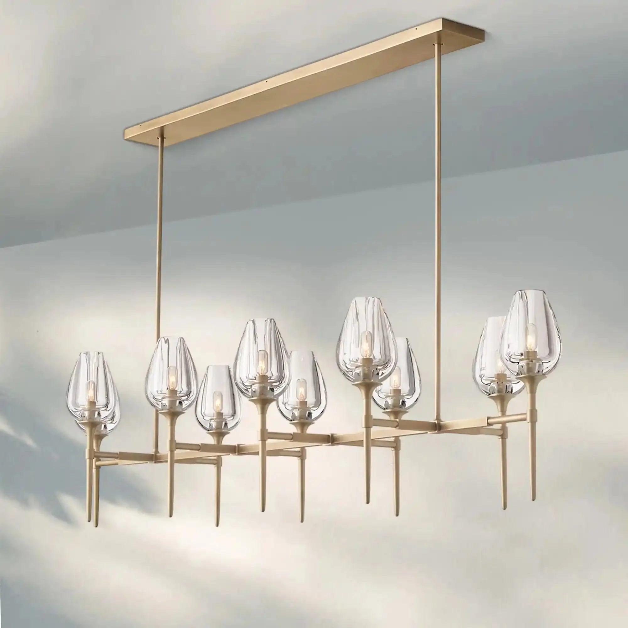 Tuilpl Linear Chandelier 52'' 65''-