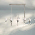 Tuilpl Linear Chandelier 52'' 65''-52''-Satin Nickel-