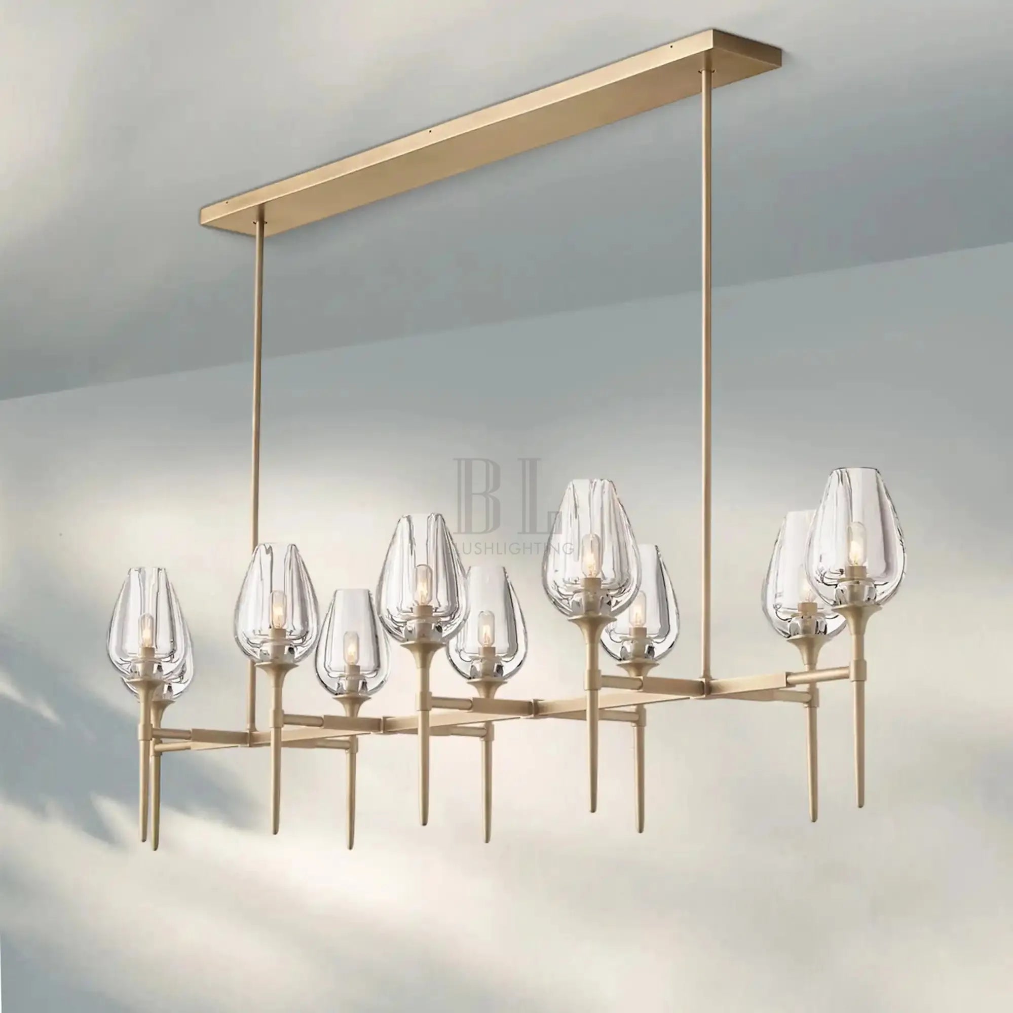 Tuilpl Linear Chandelier 52'' 65''-