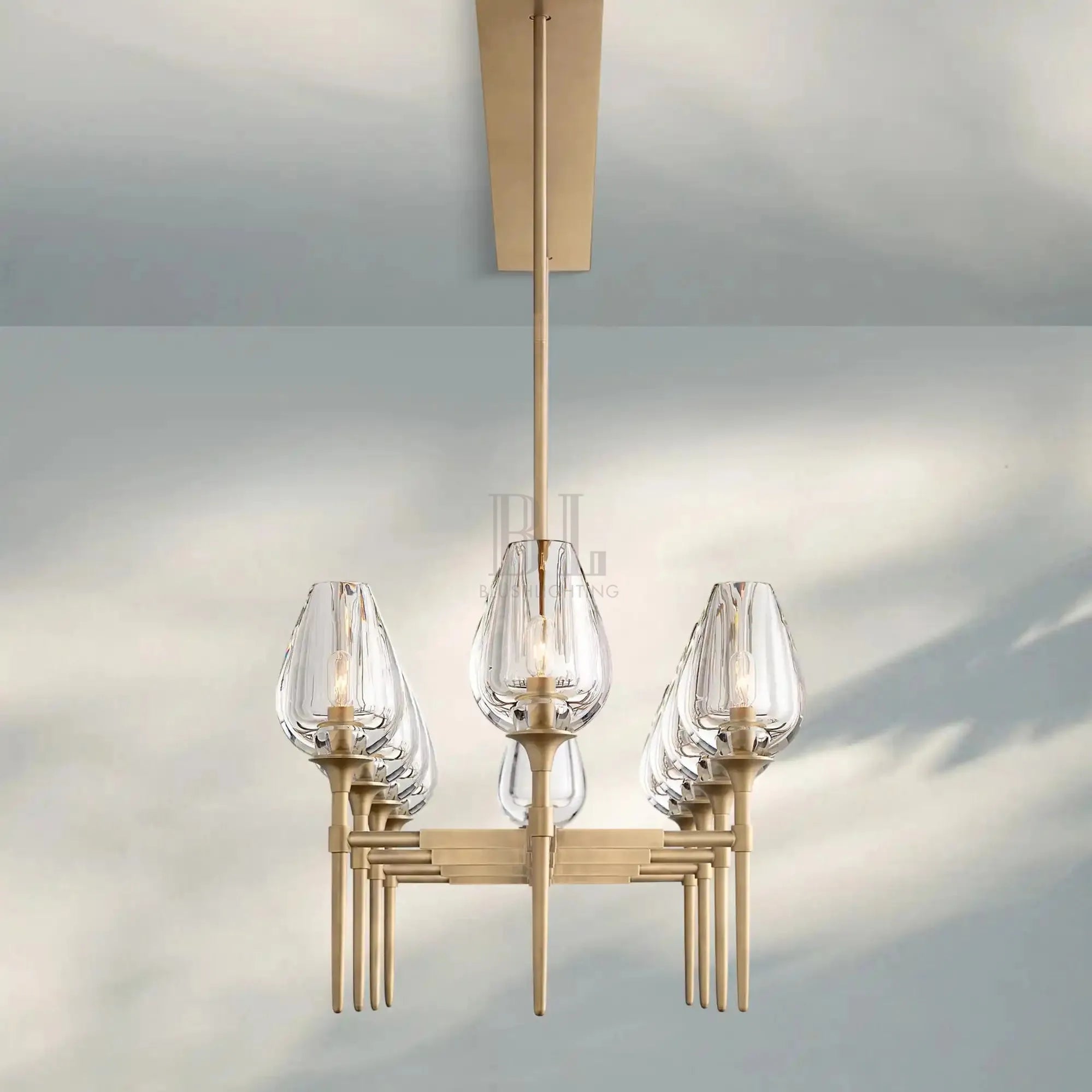 Tuilpl Linear Chandelier 52'' 65''-