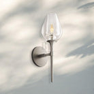 Tuilpl Short Wall Sconce-Satin Nickel-