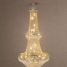 Two-Tier Square Diamond Round Pendant 780 - Silver - Blushlighting