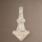 Two-Tier Square Diamond Round Pendant 780 - Silver - Blushlighting