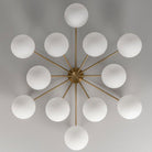 Umbrina Round Chandelier - Black GunmetalDries RibbonBlushlighting