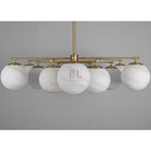 Umbrina Round Chandelier - Black GunmetalDries RibbonBlushlighting