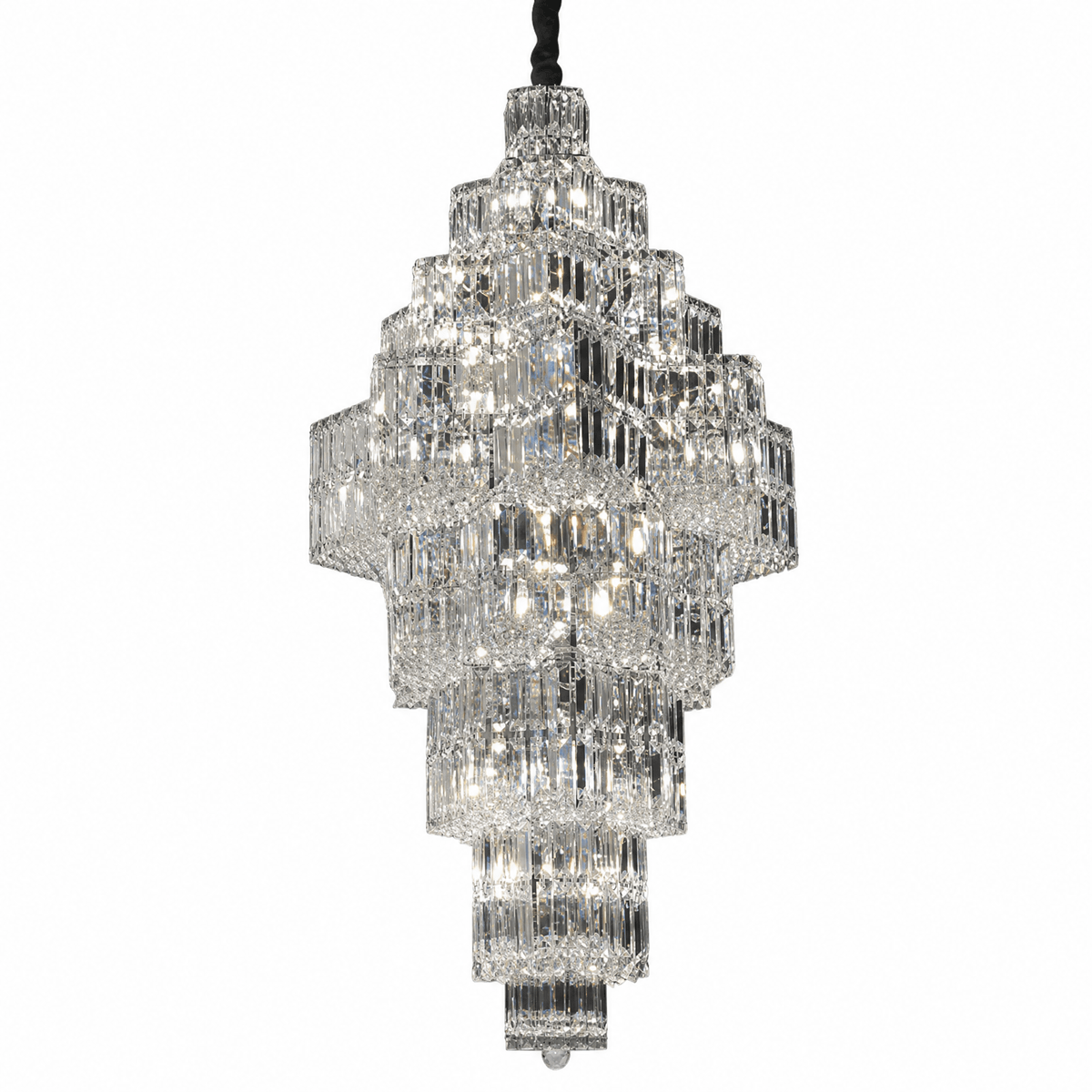 Universo Crystal Halo Chandelier - Φ800*H1500mmBlushlighting
