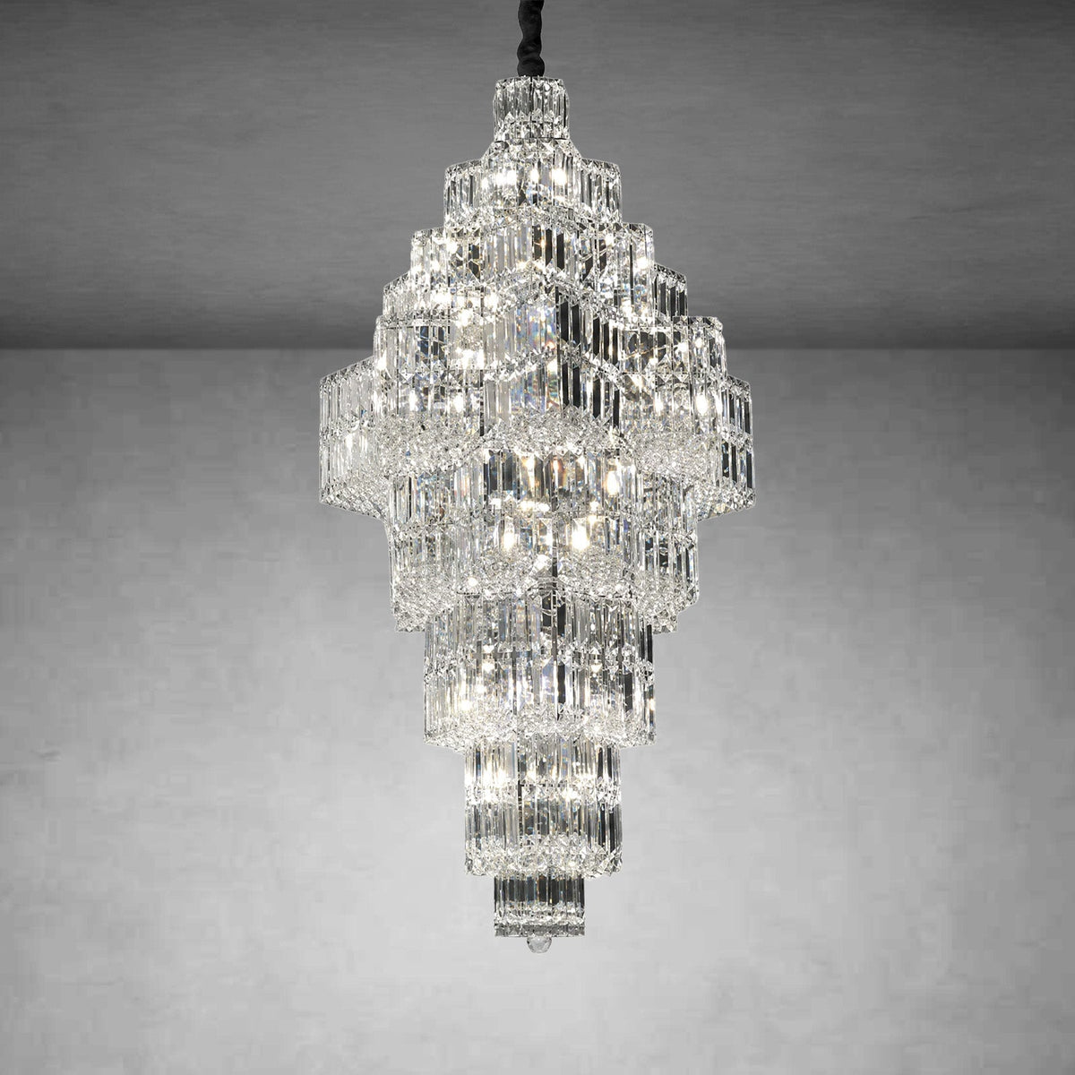 Universo Crystal Halo Chandelier - Φ1000*H2000mmBlushlighting
