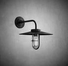 Utilitaive Barn Outdoor Wall Sconce — Indusrrial Metal Wall Light Fixture - BronzeBlushlighting