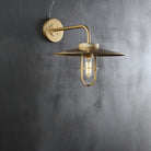 Utilitaive Barn Outdoor Wall Sconce — Indusrrial Metal Wall Light Fixture - BronzeBlushlighting