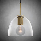 Utilitaiye Cloche Shade Pendant-Lacquered Burnished Brass-