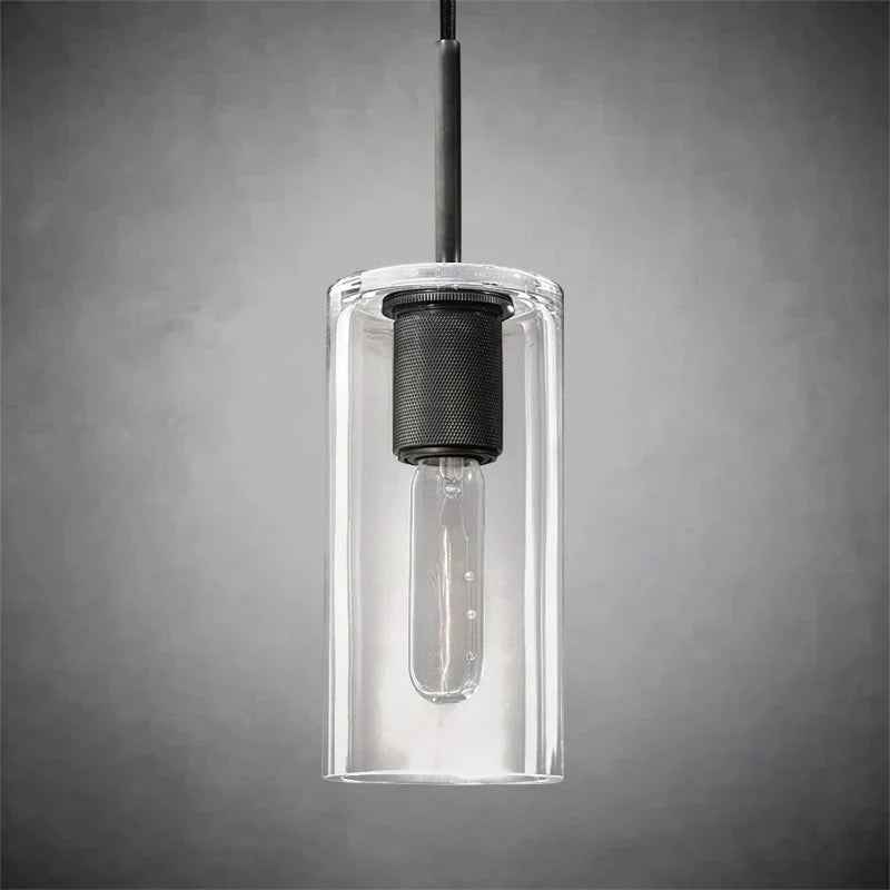Utilitaiye Cylinder Shade Pendant-Bronze-