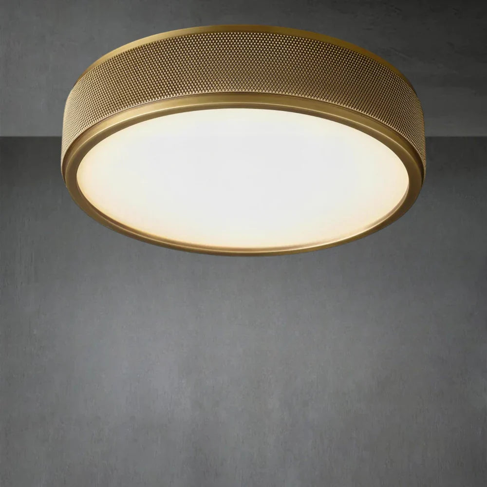 Utilitaiye Flushmount-Lacquered Burnished Brass-