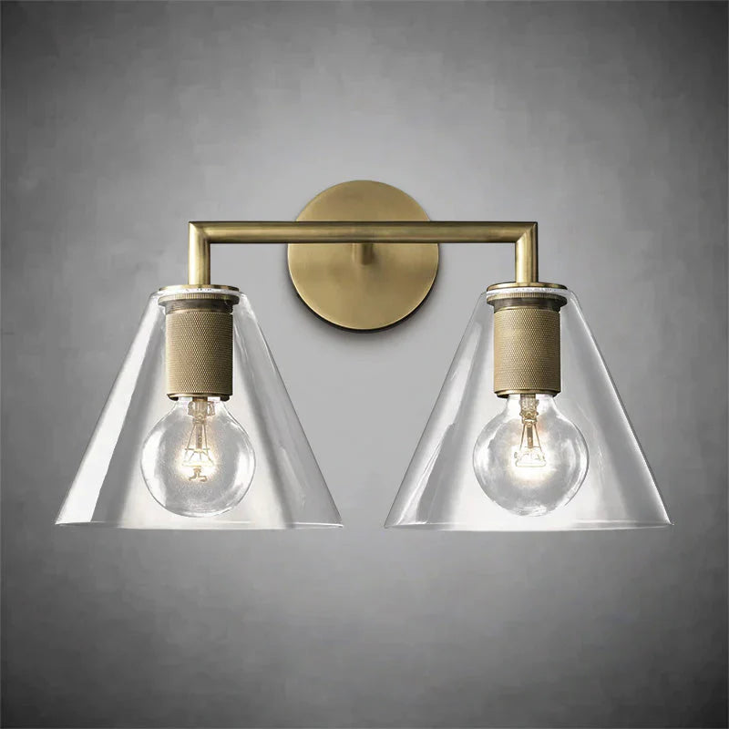Utilitaiye Funnel Shade Double Sconce-