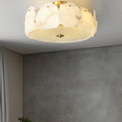 Valeria Alabaster Ceiling Lamp - ∅ 17.7″ x H 7.9″Copper & WhiteBlushlighting