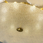Valeria Alabaster Ceiling Lamp - ∅ 17.7″ x H 7.9″Copper & WhiteBlushlighting