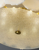 Valeria Alabaster Ceiling Lamp - ∅ 17.7″ x H 7.9″Copper & WhiteBlushlighting