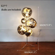 Blushlighting® Lava Stone LED Lights Dimmable Home Decoration Floor Lamp Warm light, Non-dimmable / Gray / Dia41.3*H72.8"