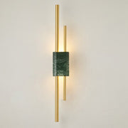 Blushlighting® Postmodern Led Marble Wall Lamp for Living Room Warm light / Green Marble / W3.1*H19.7"
