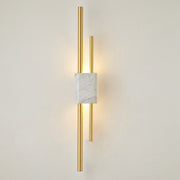 Blushlighting® Postmodern Led Marble Wall Lamp for Living Room Warm light / White Marble / W3.1*H19.7"