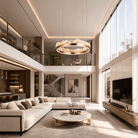 Vast Realm Modern Sculptural Pendant Light - 15.7in / 400mmBlushlighting