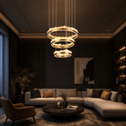 Vast Realm Modern Sculptural Ring Chandelier - Blushlighting