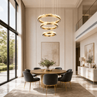 Vast Realm Modern Sculptural Ring Chandelier - Blushlighting