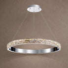 Vega Ring Crystal Chandelier - Ø22" × H2.8" (Ø56 × H7 cm)Blushlighting