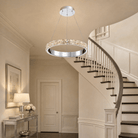 Vega Ring Crystal Chandelier - Ø22" × H2.8" (Ø56 × H7 cm)Blushlighting
