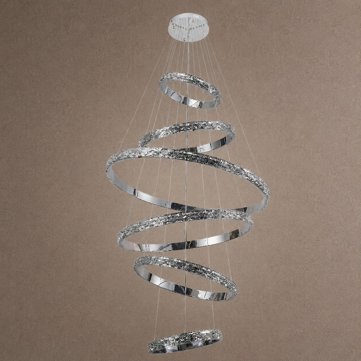 Vega Ring Crystal Chandelier - Ø32.3" × H2.8" (Ø82 × H7 cm)Blushlighting