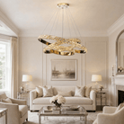 Vega Ring Crystal Chandelier - Ø22" × H2.8" (Ø56 × H7 cm)Blushlighting