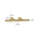 Vella Brass Picture Light - Polished Nickel30″ WBlushlighting