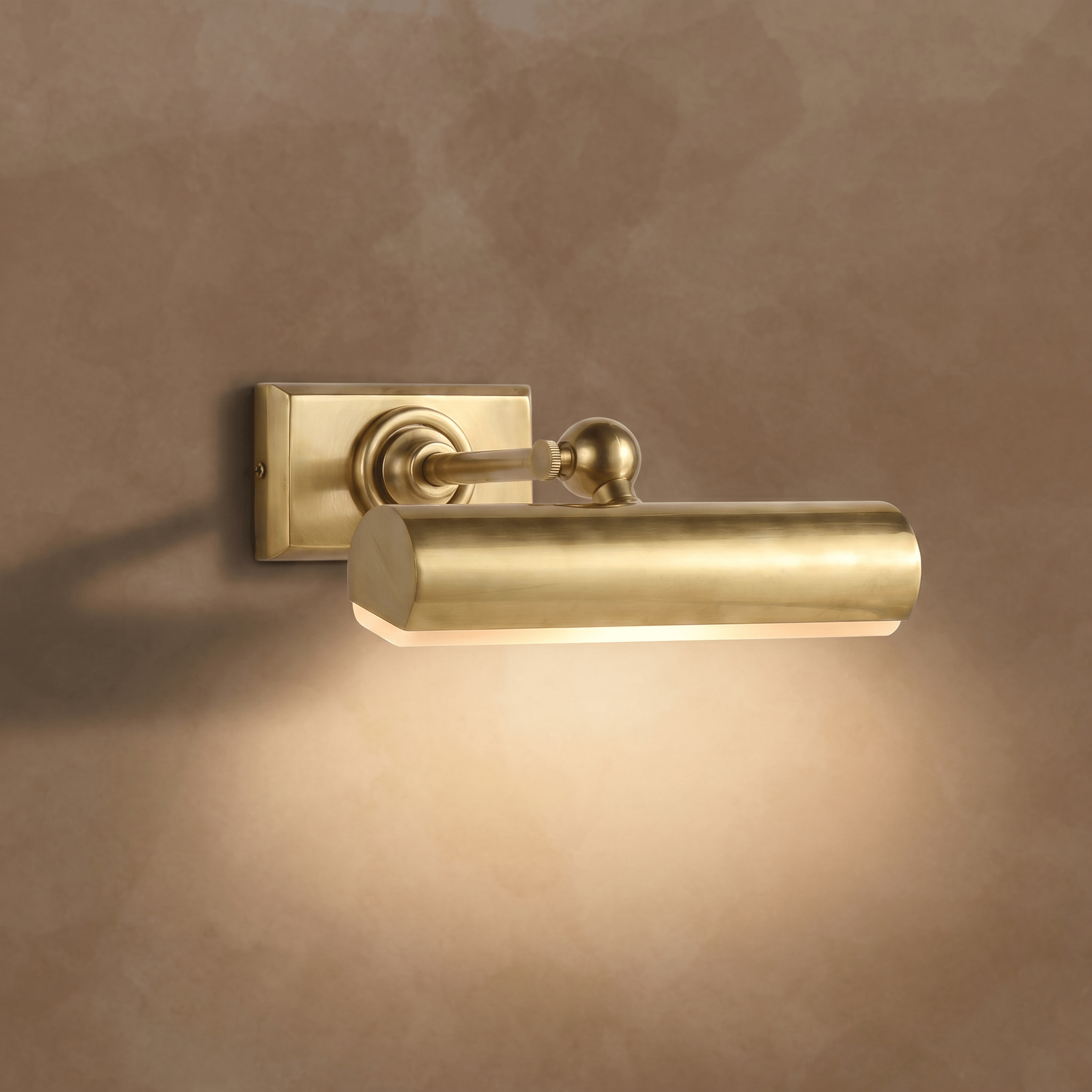 Vella Brass Picture Light - Antique Brass8″ WBlushlighting