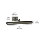 Vella Brass Picture Light - Polished Nickel30″ WBlushlighting