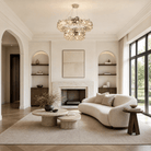 Velo Crystal Crown Chandelier - Blushlighting